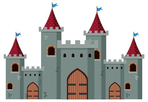 Castillo histórico medieval sobre fondo ... | Premium Vector #Freepik #vector #castillo-medieval #castillo-animado #castillo-dibujo #fondo-castillo Enchanted Castles, Birthday 2023, Body Tattoos, Notre Dame, Premium Vector, Castle, Paint, Building, Quick Saves