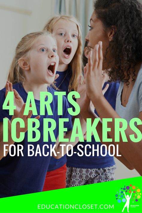 Icebreaker Activities for Back to School | educationcloset.com Art Ice Breakers, Art Icebreakers, Activities For Back To School, Art Integration Lessons, Work Team Building, Team Builders, Steam Education, Icebreaker Activities, First Day Of School Activities