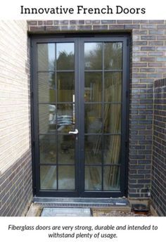 Steel Patio Doors, Aluminium French Doors, French Closet Doors, Double Door Entryway, Steel French Doors, French Doors Exterior, Double Door Design, Double French Doors, Glass French Doors