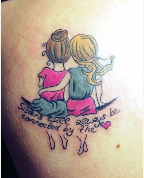 Sisters Tattoos, Sister Tats, Tattoos About Mom, Small Sister Tattoos, Sister Tattoo Designs, Sister Tattoo Ideas, Tattoos Black Women, Tattoos Back, Sister Tattoo