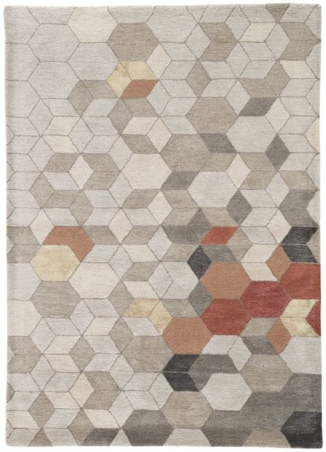 Jaipur Living Genesis GES03 Area Rug offered at Warehouse Carpets. Call 800-526-2229 for a free sample or quote. Modern Carpets Design, Carpet Texture, Jaipur Rugs, Geometric Lighting, Jaipur Living, Rug Texture, Beige Carpet, Orange Rug, Rug Direct