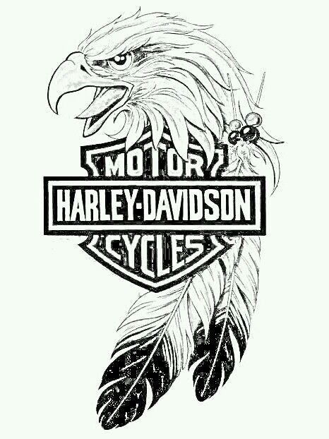 Harley Davidson Eagle Tattoo, Harley Davidson Svg, Harley Davidson Decals, Harley Tattoos, Harley Davidson Eagle, Eagle Svg, Harley Davidson Posters, Harley Davidson Tattoos, Harley Davidson Artwork