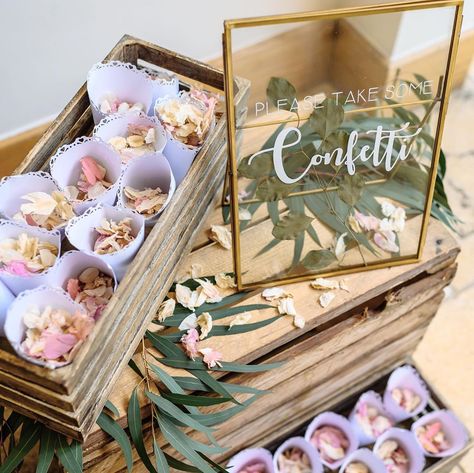 The Rustic Wedding Company on Instagram: “Let’s talk confetti! Did you know that almost all venues now insist that any confetti used is biodegradable? Has your venue told you this?…” Confetti Station, Confetti Display, Wedding Company, Instagram Inspo, Told You, Rustic Wedding, Confetti, Biodegradable Products, Knowing You