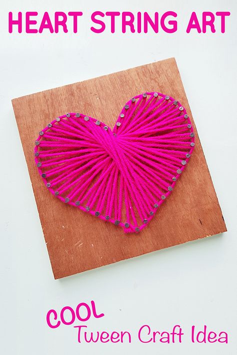 Heart String Art, Back To The 60s, Barrel Roll, Nail Art For Kids, Camp Crafts, Diy Heart, Constipation Relief, Anniversary Art, Diy Crafts For Adults