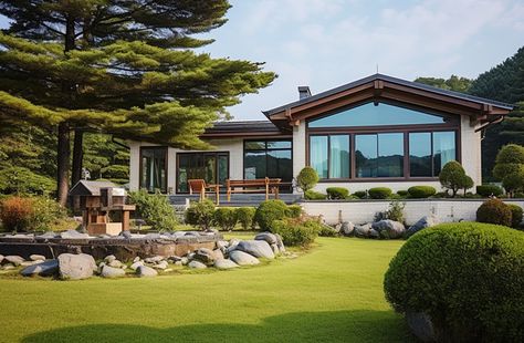 building,gyeonggi-do,trees,daytime,jujube,jujube tree,yard,villa,no people,outdoors,fruit,lawn,rural house,garden,house,landscape,scenery,sky,korea,hwaseong city Korean House Interior, Korean House Design, Trees Background, Korean House, Home Exterior Design, Rural House, Black And White Tree, Home Exterior, Modern Home Office