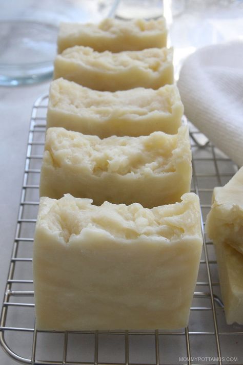 Beef Tallow Deodorant Recipe, Beef Tallow Shampoo Bar, Triple Butter Cold Process Soap Recipe, Making Tallow Soap, Tallow Soap Bar Recipe, How To Make Tallow Soap, Tallow Goat Milk Soap Recipe, Tallow Bar Soap, Homemade Tallow Soap