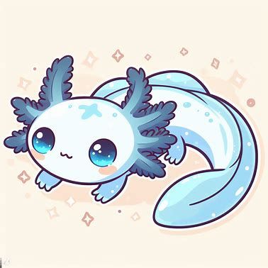 cute illustration of an axolotl with blue eyes as - Image Creator from Microsoft Designer Axolotls Cute, Axolotl Chibi, Axolotl Cute Drawing, Cute Axolotl Wallpaper, Axolotl Character Design, Gfp Axolotl, Cute Axolotl Art, Kawaii Axolotl Drawing, Dragon Art Cute