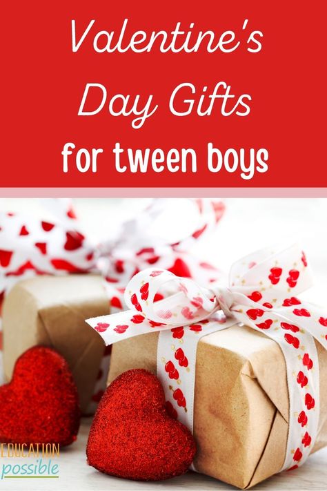 Cool Valentine's Day gifts for tween boys. Even if your kids aren't super into this holiday, it's still nice to get them something to let them know you care. It doesn't have to be elaborate - maybe a chocolate and peanut butter heart or fun Valentine LEGO set. Here you'll find a bunch of things that the young men in your life would appreciate receiving on February 14th. Valintine Gifts For Boys, Valentines Gift For Boys For Kids, Valentines For Teens Boys, Middle School Valentines Gifts, Stuff To Get Boys For Valentines, Valentine’s Day Gifts For Boys, Valentines Gift For Son, Cute Valentines Day Gifts For Boyfriend Middle School, Valentines Gift For Teenage Son