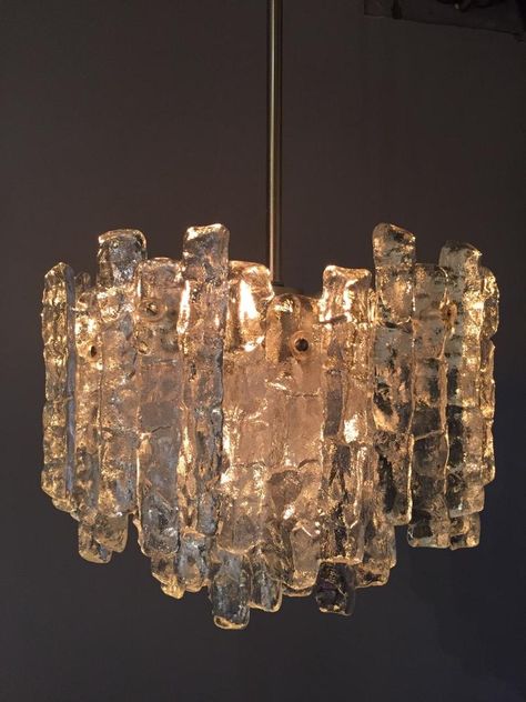 Kalmar Glass Chandelier - Lighting - Stock - Thomas Bonzom Clear Glass Chandelier, Contemporary Chandelier, Fused Glass Art, Lighting Inspiration, Home Room Design, Dream House Decor, Glass Chandelier, Interior Art, Home Decor Furniture