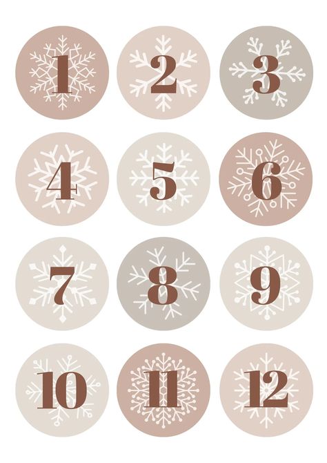 Templates Beige Aesthetic Simple, Advent Calendar Template, Document Templates, Christmas Advent Calendar, Beige Aesthetic, Alphabet And Numbers, Christmas Advent, Calendar Template, Canva Templates