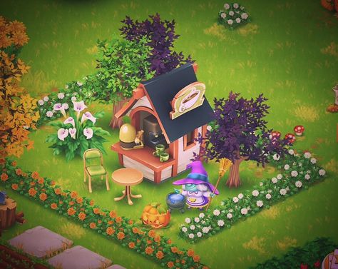 Hay Day Design, Hayday Farm Design, Spooky Coffee, Hay Day, Farm Design, Coffee Shop Design, Witch Halloween, Halloween Spooky, Halloween Witch