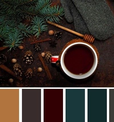 Christmas Color Palette, Dark Color Palette, Color Design Inspiration, Winter Color Palette, House Color Palettes, Color Schemes Colour Palettes, Color Vibe, Colour Ideas, Color Palate