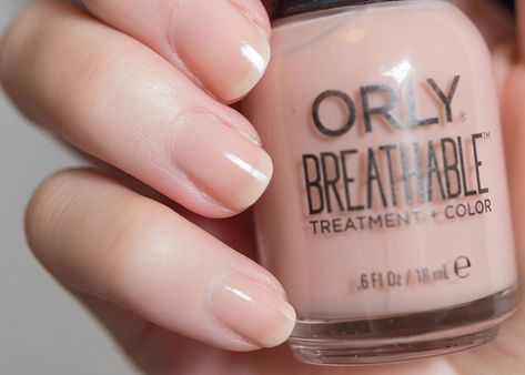 Orly Breathable nail polish Nourishing Nude swatch Orly Breathable Nail Polish, Beach Nail Polish, Orly Nail Polish Colors, Breathable Nail Polish, Orly Breathable, Orly Nail Polish, Nude Nail Polish, Beach Nails, Beauty Basics