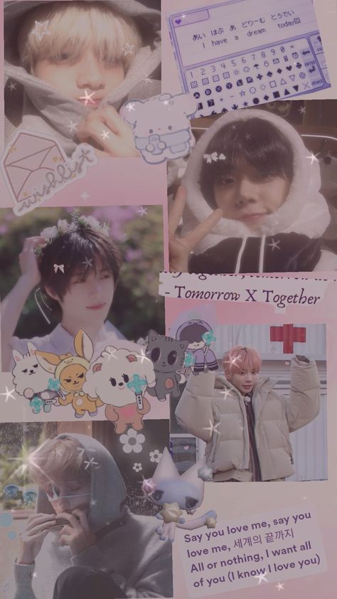 Normalise calling random guys cute😤 #txt #tomorrowxtogether #txtyeonjun #txtbeomgyu #txtsoobin #txthueningkai #txttaehyun #txtwallpaper #txtshuffles #kpop #kpopcollage #cute #pink #fyp Cute K Pop Wallpaper, Txt Phone Wallpaper, Txt Wallpaper Ot5, Cute Txt, Taehyun Wallpaper, Phone Wallpaper Aesthetic, Txt Wallpaper, I Have A Dream, All Or Nothing