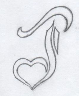 J Heart Tattoo, J Heart, Letter J Design, Tattoo Car, Drawings For Him, Easy Graffiti, J Tattoo, Easy Graffiti Drawings, Tattoo Lettering Design