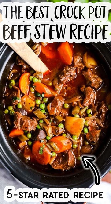 Beef Roast Stew Crockpot Recipes, Stew Recipes Crockpot Easy, Crock Pot Stew Recipes Easy, Slowcooker Beef Stew Recipe, Beef Recipes Slow Cooker Easy, Stews In Crockpot, Crock Pot Stew Beef Slow Cooker, Crock Beef Stew Slow Cooker, Stew Beef And Gravy Crock Pot