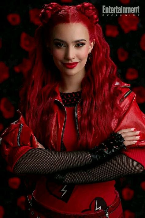 Red Of Hearts Descendants, Red From Descendants, Red Descendants, Descendants Pictures, Red Film, Kylie Cantrall, Descendants 4, Disney Channel Descendants, Isle Of The Lost