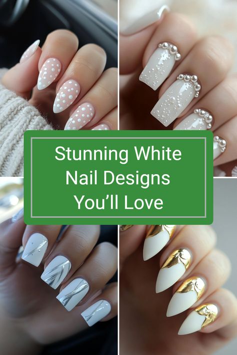 Discover 15 amazing white nail design ideas that make a statement! This guide covers the appeal of white nails, the meaning behind them, and current design trends. Learn how to keep your white manicure looking flawless. Find inspiration ranging from classic French tips to modern minimalist styles. Perfect for every occasion! Whether you’re looking for elegant, chic, or playful designs, there’s something for everyone. This is your ultimate destination to explore white nail art that'll stand out and impress at any event. White Milky Nails Design, Fun French Tip Nail Designs, Milky Nails Design, Acrylic Nail Designs French Tip Ideas, Of White Nails, White Nail Design Ideas, White Nail Design, Sophisticated Manicure, Popular Nail Colors