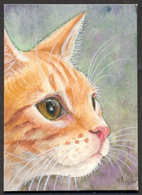 Suzanne Le Good Watercolor Cats, Cat Watercolor, Tabby Cats, Cat Art Illustration, Ginger Cat, Orange Tabby Cats, Orange Cats, Cat Artwork, Orange Tabby