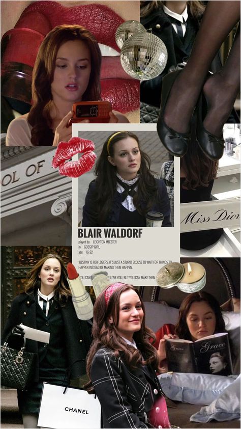 Blair Waldorf Wallpaper Iphone, Blair Waldorf Collage, Blair Waldorf Iconic Outfits, Blair Waldorf Aesthetic Wallpaper, Blare Waldorf, Blair Waldorf Bedroom, Blair Waldorf Wallpaper, Blair Waldorf Icon, Estilo Blair Waldorf