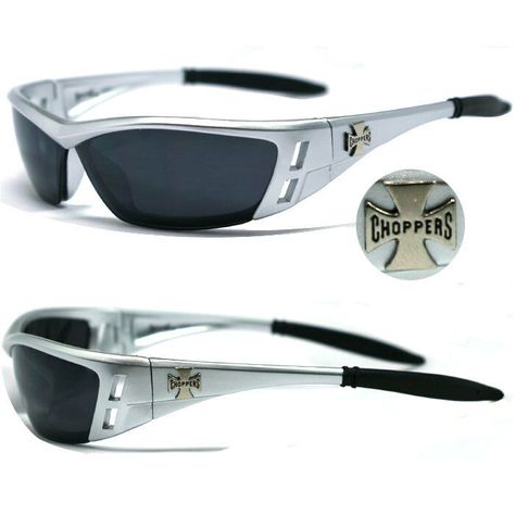 You are bidding on a pair shown above Choppers Sunglasses Color of the Frame: Silver Color of the Lens: Black      Description: This is a Choppers Sunglasses, which looks like the one you have seen in most shopping malls but cost way too little. It is because we specialize in eyewear import and wholesale trading.  We can sell our sunglasses directly to retailer without a Middleman. Therefore, you can take advantage of low Starting Bid and low Buy It Now Price. You must be amazed by the High Qual Glasses For Oval Faces, 2000s Sunglasses, Glasses For Round Faces, Black Mirror Frame, Luxury Glasses, Y2k Sunglasses, Silver Sunglasses, Uv400 Sunglasses, Uv Sunglasses