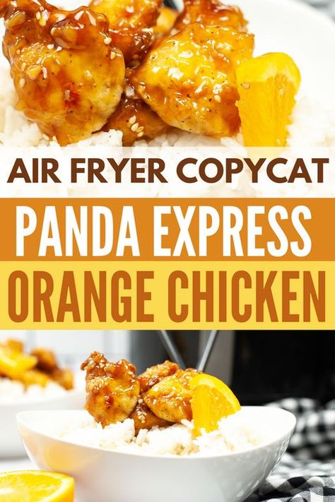 Panda Express Orange Chicken Recipe, Air Fryer Orange Chicken, Homemade Orange Chicken, Chicken Orange, Panda Express Orange Chicken, Orange Marmalade Recipe, Orange Chicken Sauce, Easy Orange Chicken, Healthy Orange Chicken