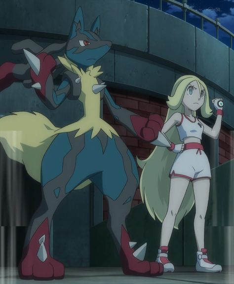 Pokemon Korrina And Lucario, Pokemon Korrina, Korrina Pokemon, Cosplay Idea, Lucario Pokemon, Pokémon Trainers, Monster Games, Naruto Family, Pokémon X And Y