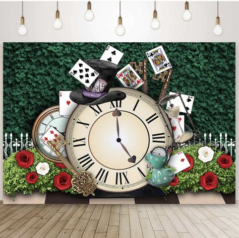 Alice In Wonderland Photography, Alice In Wonderland Background, Wonderland Backdrop, Alice In Wonderland Decorations, Alice In Wonderland Aesthetic, 1st Birthday Cake Smash, Butterfly Clip Art, Birthday Cake Smash, Alice In Wonderland Party