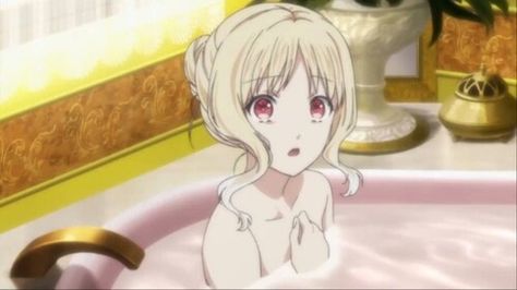 Yui in the bathtub Osomatsu San Ichimatsu, Yui Komori, Ayato Sakamaki, Vampire Girls, Anime Pixel Art, Anime Baby, Diabolik, Diabolik Lovers, Anime Dolls