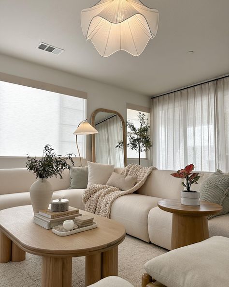 living room, zoomed out ❣️ 🏷️ neutral home decor vibes beige aesthetic slow living san diego california house #sdhome #californiahome #socalhome #livingroomdecor #neutralhome #neutraldecor #neutralhomedecor #beigeaesthetic #newhomeowner #newhomeconstruction #newbuildhome Living Room Beige Aesthetic, Beige Decor Aesthetic, Beige House Aesthetic, Beige Vibes Aesthetic, Elegant Cozy Living Room, California Aesthetic Home, Living Room Wabi Sabi, Wabi Sabi Living Room, Ibiza House