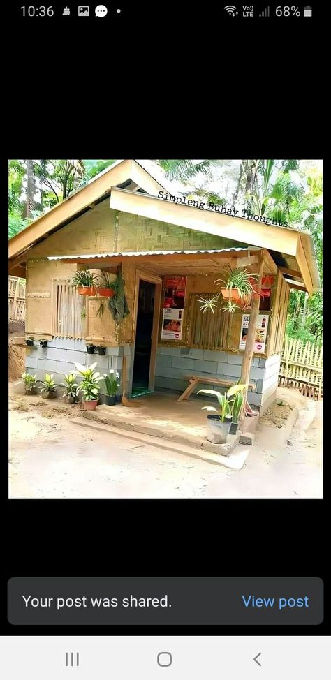 Interior Design Cottage, Cottage Bedroom Ideas, Cottage Kitchen Ideas, Small House Design Philippines, House On A Budget, Cottage Interior Design, Bamboo House Design, Tin House, Homes Ideas