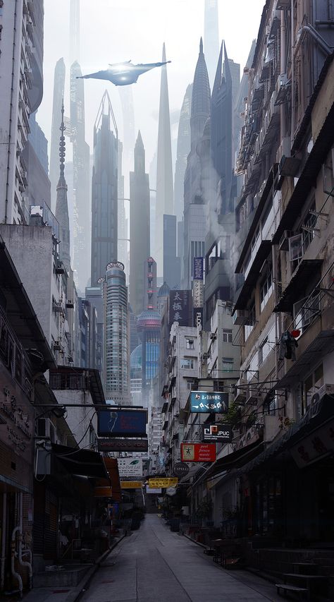 ArtStation - Sci Fi City Street, Scott Richard Sci Fi Street, Sci Fi World, Scifi City, Sci Fi Wallpaper, Futuristic Cities, Sci Fi Landscape, Science Fiction Artwork, Amoled Wallpapers, Sci Fi City