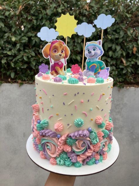 Paw Patrol Cream Cake, Paw Patrol Buttercream Cake, Cake Paw Patrol, Cake Buttercream, Paw Patrol Cake, Buttercream Cakes, Buttercream Cake, Cream Cake, Paw Patrol