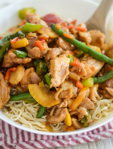 Ninja Foodi Recipes Chicken, Gluten Free Chicken Stir Fry, Chicken Stir Fry Recipes, Honey Garlic Chicken Stir Fry, Ninja Foodi Recipes, Gluten Free Ramen, Chicken Stir Fry With Noodles, Garlic Chicken Stir Fry, Ninja Cooking System Recipes