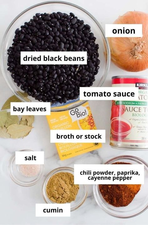 Black Bean Soup Instant Pot Dry Beans, Black Bean Soup Instant Pot, Ww Soup, Detox Meals, Black Bean Soup Recipe, How To Soak Beans, Dried Black Beans, Black Bean Recipes, Tortilla Soup Recipe