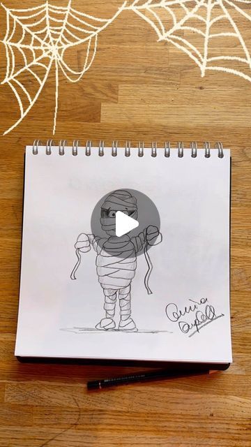 Corrina Campbell on Instagram: "How to draw a MUMMY for Halloween so that your kids think you are awesome and basically the coolest parent/grandparent/auntie/friend EVER!!   I love this wee doodle, so easy and super effective. Let me know how you get on and see you next time for more Spooky Scribbles!!   #halloween #corrinasclassroom #howtodraw #artforkids" Easy Halloween Drawings For Kids, Art Class, You Are Awesome, Art Techniques, Art Classes, See You, Art For Kids, To Draw, Crafts For Kids