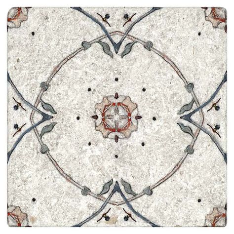 Stella Circle Tile Pattern | Artisan Stone Tile by StoneImpressions Artisan Stone Tile, Circle Tile, Custom Tile Design, Circle Tiles, Tile Design Pattern, Dining Design, Tile Showroom, Rustic Farmhouse Kitchen, Bathroom Tile Designs