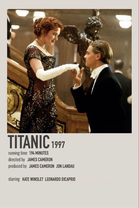 Minimalist polaroid movie poster. Titanic Movie Poster, Titanic Poster, Indie Movie Posters, Film Polaroid, Poster Book, Book Poster, Iconic Movie Posters, Titanic Movie, Film Posters Minimalist