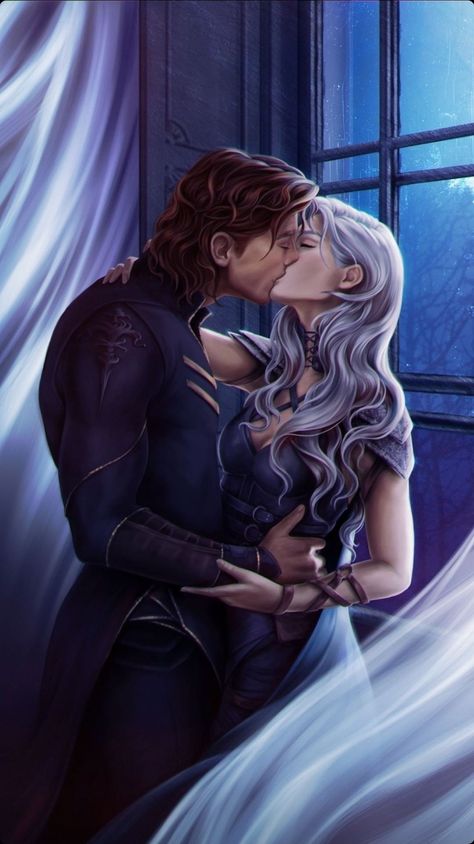 Sera And Nyktos, Rare Features, Fantasy Love, Fantasy Couples, Sarah J Maas Books, Romance Art, High Fantasy, Arte Fantasy, Fantasy Romance