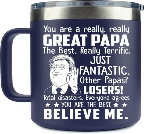 This Stainless Steel Mug is a great gift for that dad or grandfather who has a great sense of humor, Unpredictable Life, Gifts For Papa, Papa Birthday, Gifts For Grandpa, Coffee Travel Mug, Papa Gifts, Curious Kids, Gifts For Christmas, In Law Gifts