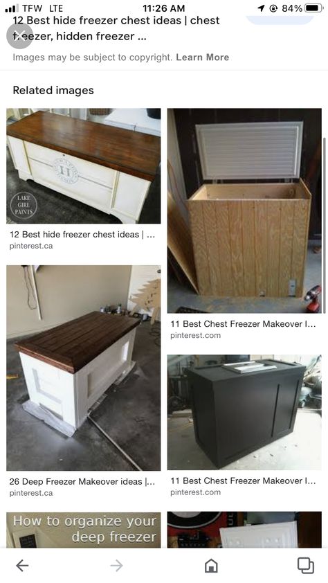 Chest Freezer Cabinet, Hide Chest Freezer Ideas, Freezer Disguise, Deep Freezer Makeover, Hidden Deep Freezer In Kitchen, Chest Freezer Disguise, Hiding A Deep Freezer, Deep Freezer Cover, How To Hide Deep Freezer