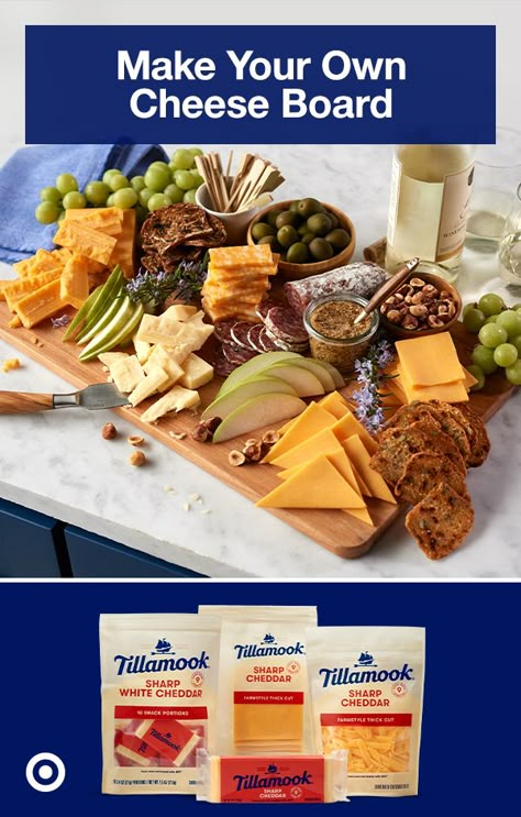 Cheese Varieties, Cheese Platter Presentation, Tillamook Cheese, Colby Jack, Wine Party, Party Food Platters, Charcuterie And Cheese Board, White Cheddar Cheese, Cheese Platter