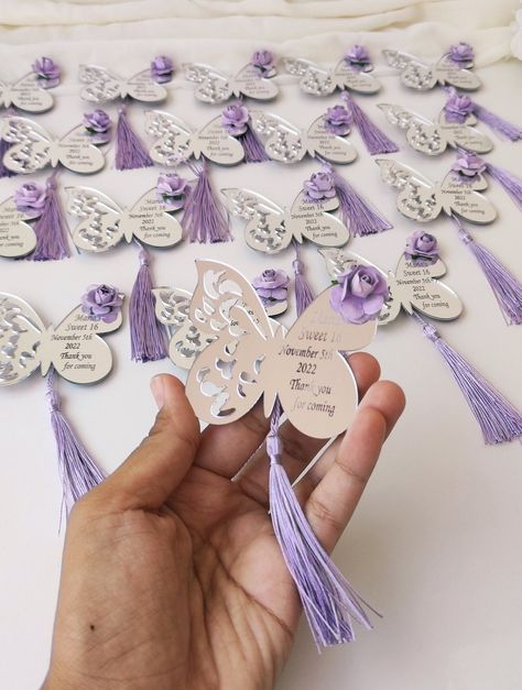 This Party Favors item by PinkdesignGifts has 54 favorites from Etsy shoppers. Ships from Turkey. Listed on Jun 15, 2024 Butterfly Theme Gift Basket, Quinceanera Party Favors Purple, Purple Butterfly Party Favors, Butterfly Quince Recuerdos, Butterfly 15 Invitations, Sweet 16 Recuerdos, Party Favors Butterfly Theme, Butterfly Sweet 16 Centerpieces, Butterfly Recuerdos