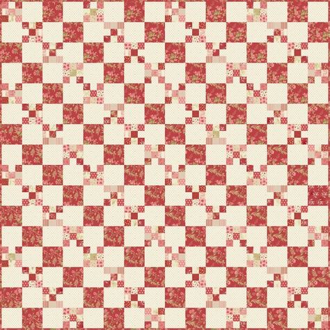 Traditional Quilt Patterns, Irish Chain Quilt, 9 Patch Quilt, Two Color Quilts, Basket Quilts, Light Quilt, Red And White Quilts, Nine Patch Quilt, Laundry Basket Quilts