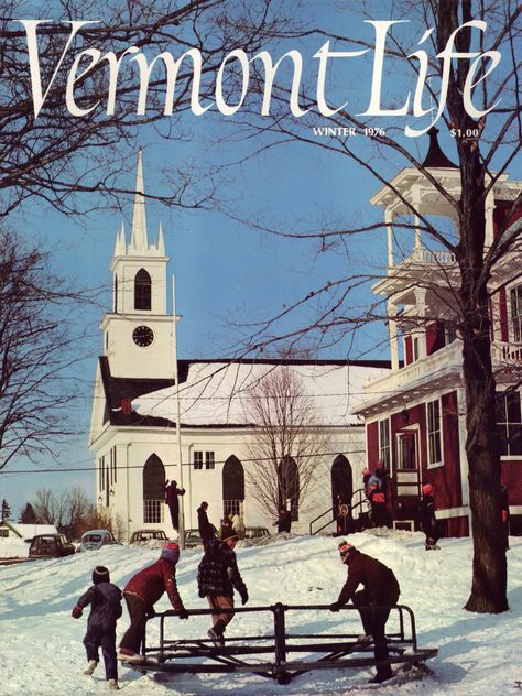 My grade school!  Winter 1976-77 Randolph Vermont, Life Cover, I Love Winter, Winter Love, The Secret History, Winter Aesthetic, Grade School, Vintage Magazine, Vintage Labels