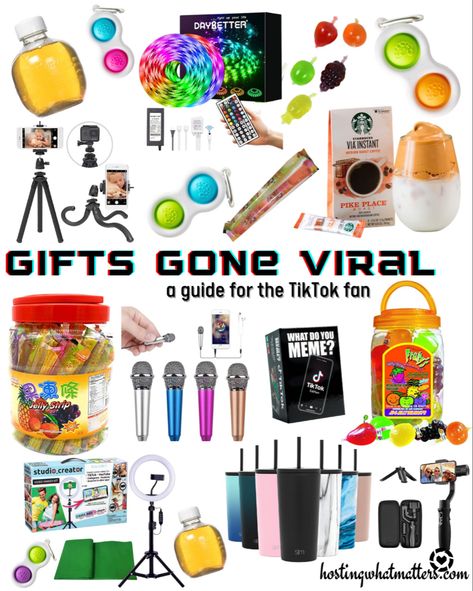 Tiktok Gift Ideas, Teen Gift Guide, Tiktok Room, Stocking Stuffers For Teens, Christmas Ideas Gifts, What Do You Meme, Party Goodies, Pike Place, Gift Guides