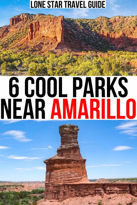 7 Cool National + State Parks Near Amarillo, TX - Lone Star Travel Guide Texas Vacation Spots, Hiking In Texas, Texas Vacation, Desert Trip, Usa Travel Map, Travel Texas, Texas Panhandle, Fall Vacation, Texas Vacations