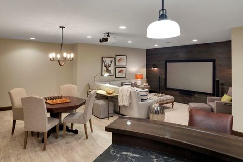 Cool Basement Ideas to Inspire Your Next Design Project Basement Paint, Theater Rooms, Basement Living Rooms, Small Basements, Basement Makeover, Basement Walls, Basement Design Ideas, Basement Bedrooms, W Hotel