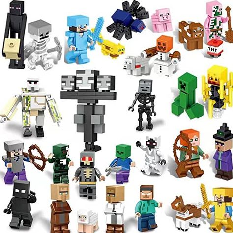 Army Building, Minecraft Toys, Minecraft Blocks, Lego Minecraft, Kids Fans, Lego Minifigure, Construction Toy, Building Blocks Toys, Puzzle Set