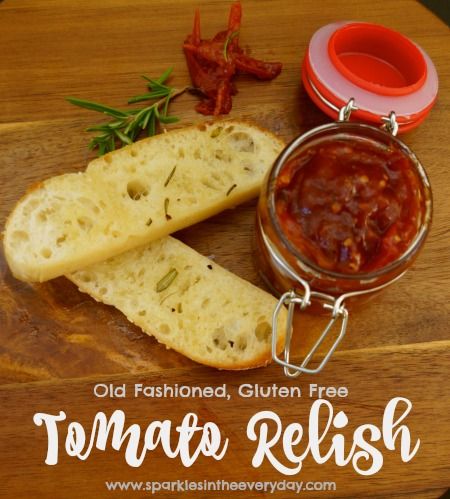 Old Fashioned, Gluten Free Tomato Relish Tomato Relish Recipe, Relish Sauce, Relish Recipe, Tomato Relish, Relish Recipes, Healthy Recipes Easy Snacks, Tomato Chutney, Homemade Seasonings, Healthy Snacks Easy